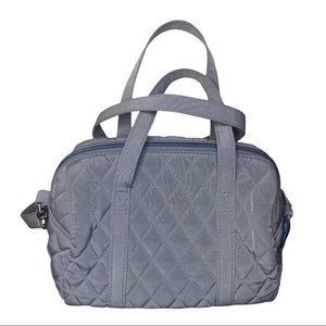 Vera Bradley Gray Quilted Crossbody Satchel